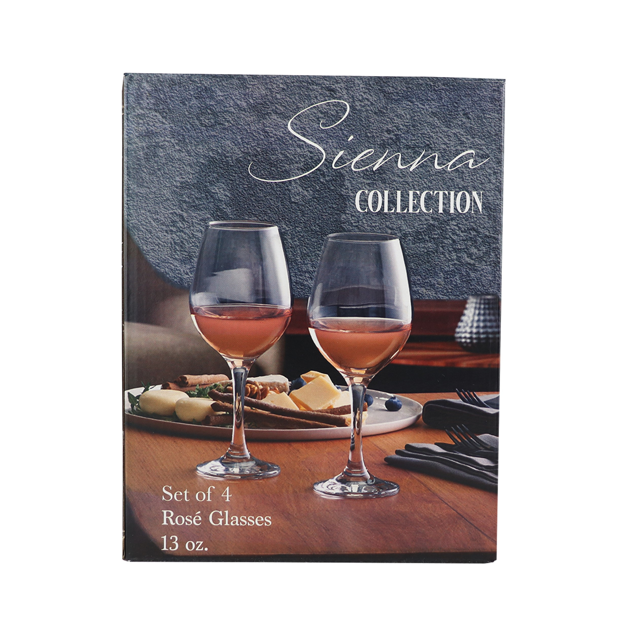 Sienna Collection Rose Glasses (384g x 4pcs) Sienna Collection Rose Glasses (384g x 4pcs)